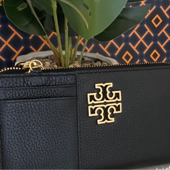 TORY BURCH black leather ID wallet - Picture 2 of 7